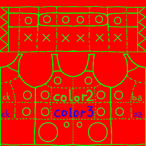 Shirt drawing template for guidance
